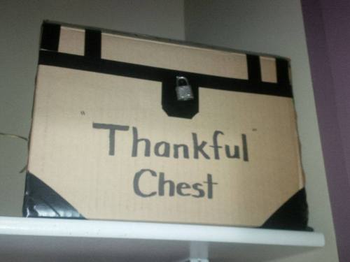 thankfulness chest